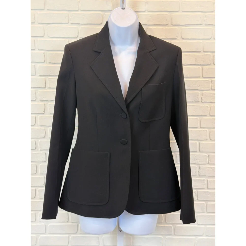 Louis Vuitton Uniforms Blazer Black Two-Button Notch Lapel 34